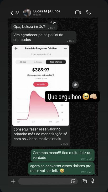 Resultado de aluno 5