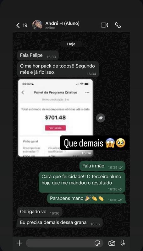 Resultado de aluno 7